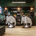 BARBER LEXUS Noir Coiffeuse Meuble Barbier