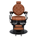 CHECK BROWN Fauteuil barbier face - Malys Equipements