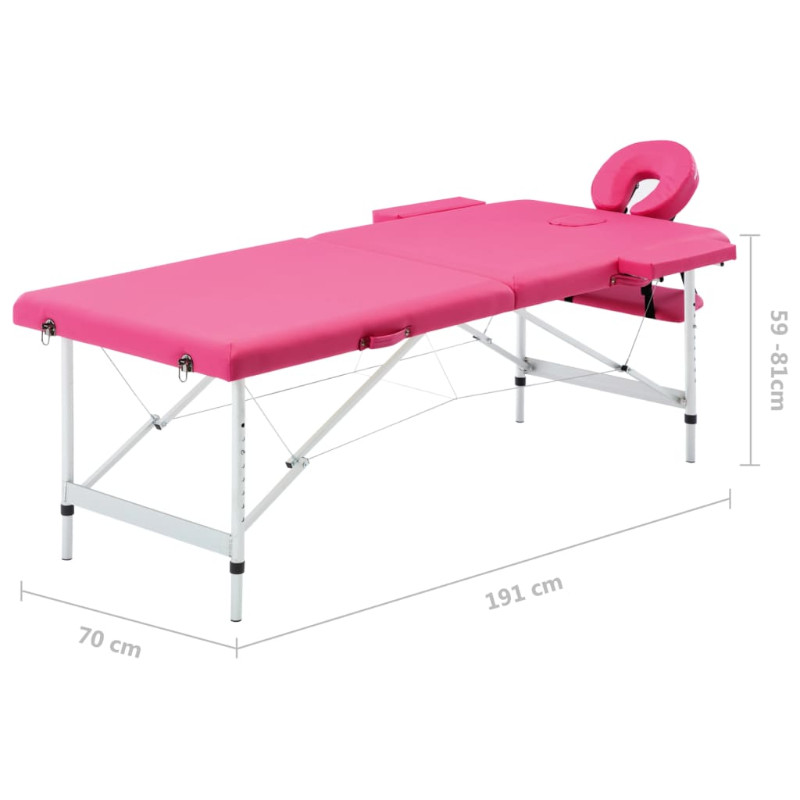 Table Pliante en Aluminium AVA - Fuschia