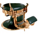 BARTON GREEN Fauteuil Barbier detail repose pieds- Malys Equipements