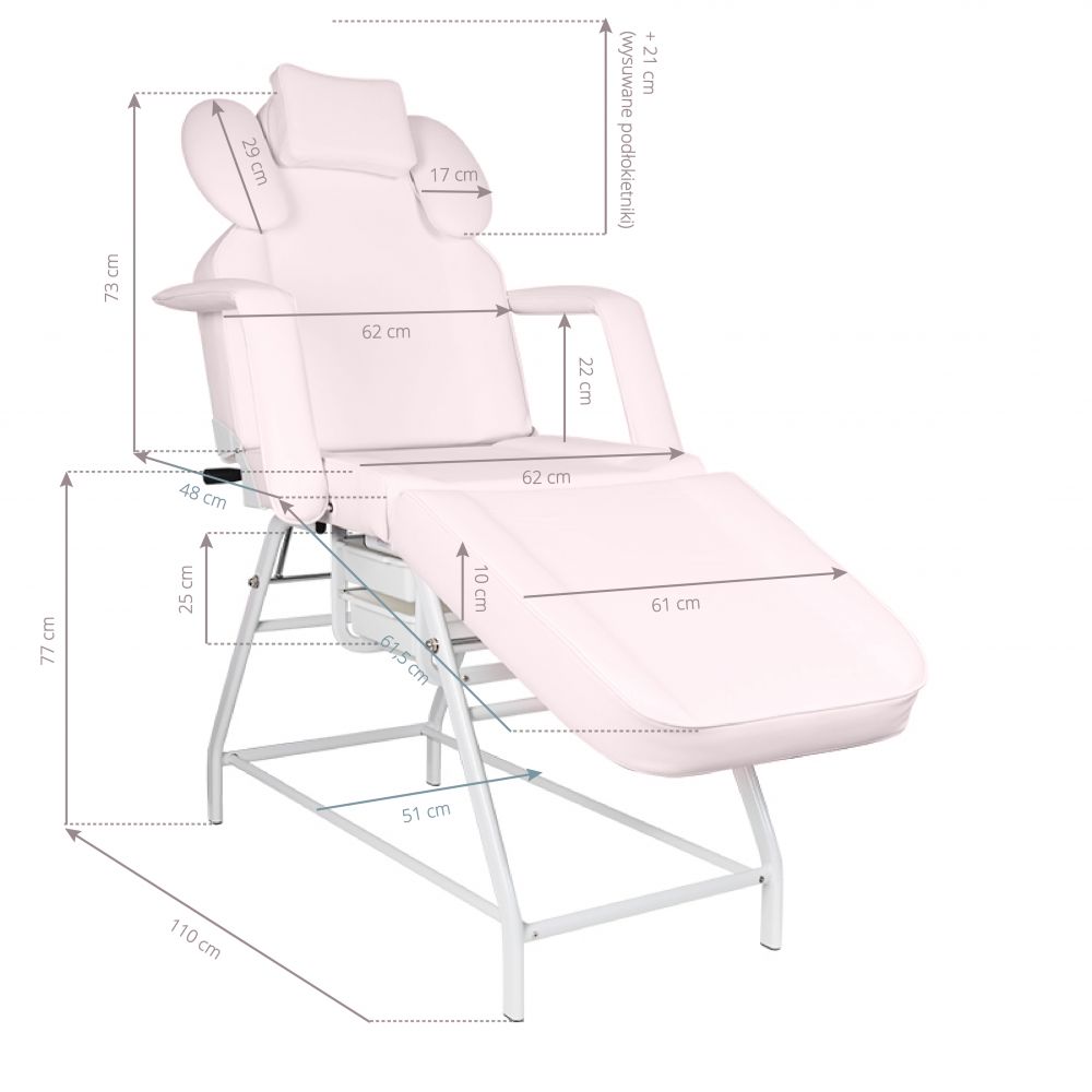 LYA Rose Fauteuil de Soins Esthétiques