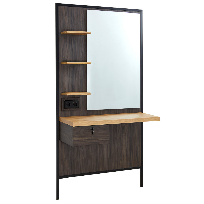 DREAM BLACK Coiffeuse Led bois - Malys Equipements