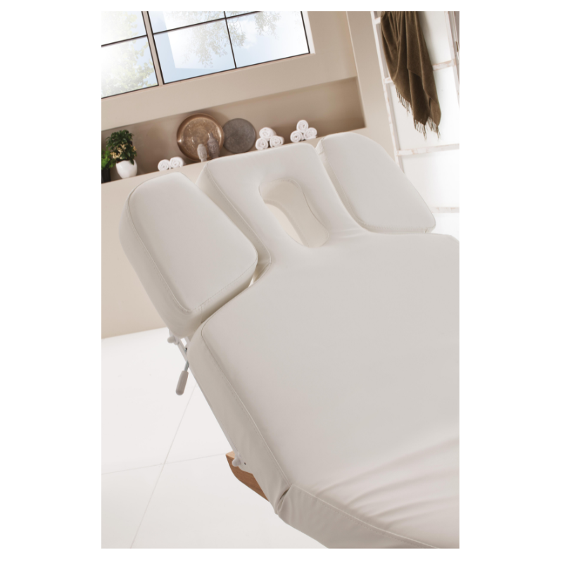 AMBRA Table de Soins Multifonction électrique - Base bois clair - Chêne Clair - détail 1 - Plus Santé