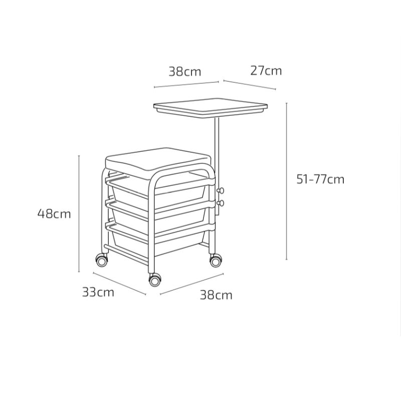 OLSON Tabouret de Manucure dimensions