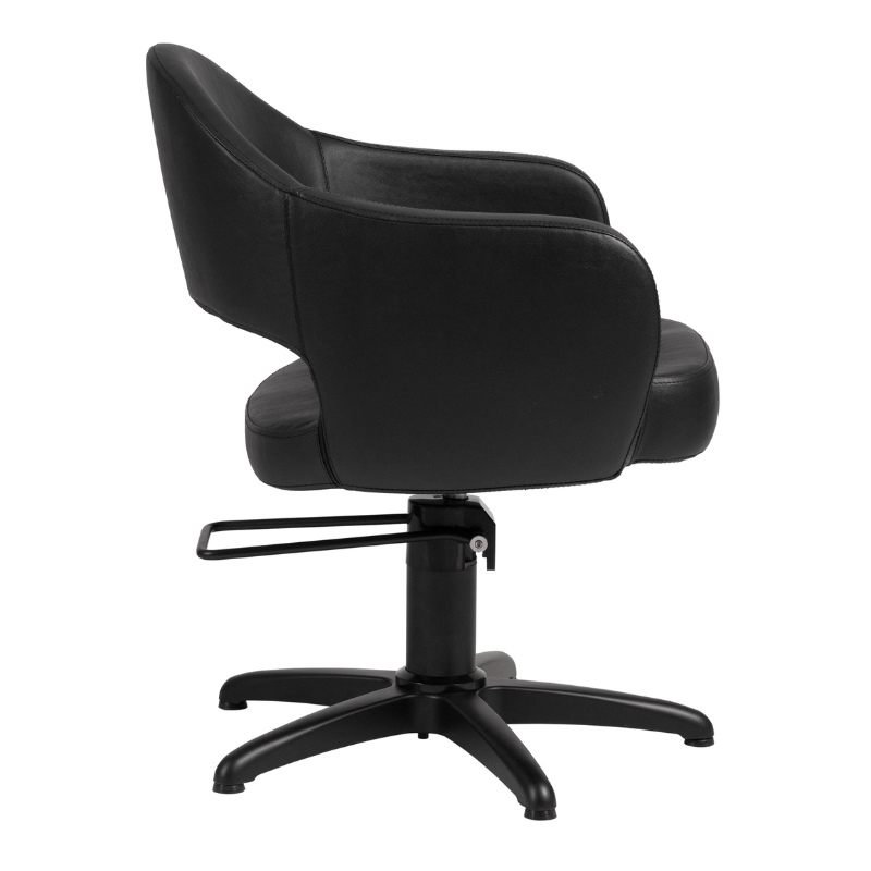 MARNY Fauteuil Coiffure noir - De Profil - Malys Equipements