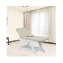 SEBIK Table de Soins Esthétiques et de Massage SPA en Bois - Ambiance Centre Esthétique, de Soins ou Médical - Couleur crème - Malys Equipements