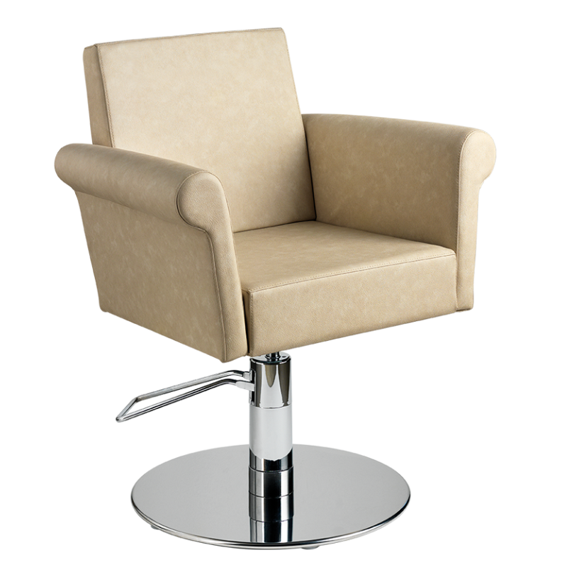 XARA Fauteuil coiffure - Base Ronde Chrome - Malys Equipements