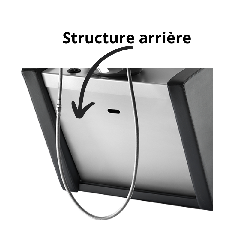 EVOPIÚ Bac Shampoing - Structure Arrière Optionnelle - Malys Equipements