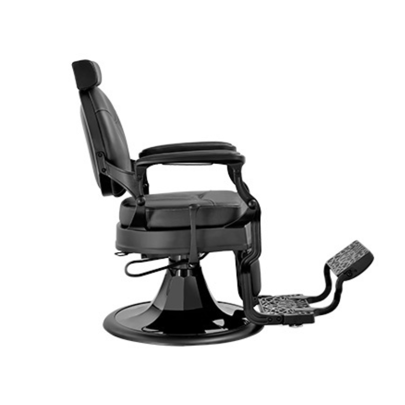 TYLER BLACK Fauteuil Barbier - Vue de Profil - Malys Equipements