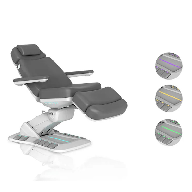 ZENITH Fauteuils de soins Esthétique Electrique- Eclairage Lumière LED Base Solide Stable - Malys Equipements