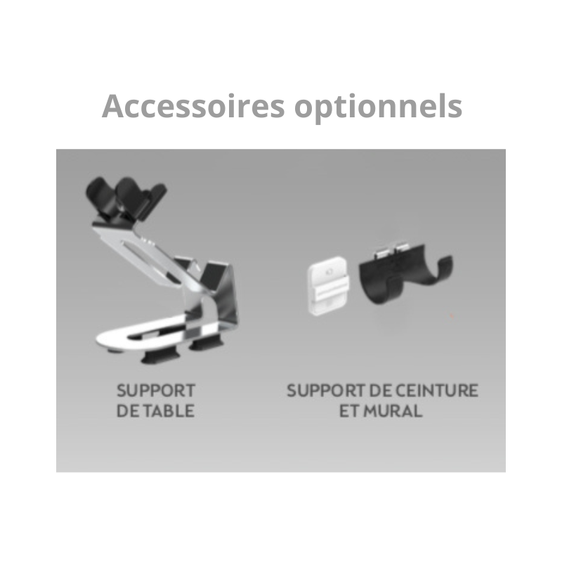 IQ3 PERFETTO Sèche-Cheveux professionnel - Accessoires Optionnels - Support Sèche-cheveux - Support Mural - Support Ceinture - Malys Equipements