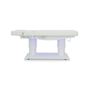 SERENE Table de Massage et SPA Électrique Chauffante - Largeur 85 cm - 4 Moteurs - Lit Esthétique avec Lumière LED Intégré Réglable avec Télécommande - Ambiance Apaisante Clients - Malys Equipements