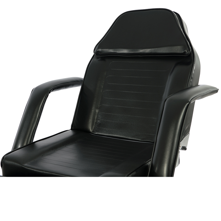 NORIA BLACK Fauteuil de Soins Esthétiques Hydraulique - Coussin Tête Amovible avec Trou Facial - Malys Equipements