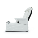 PEDISPA Fauteuil de Pédicure et SPA Massant Blanc - Vue de Profil - Malys Equipements