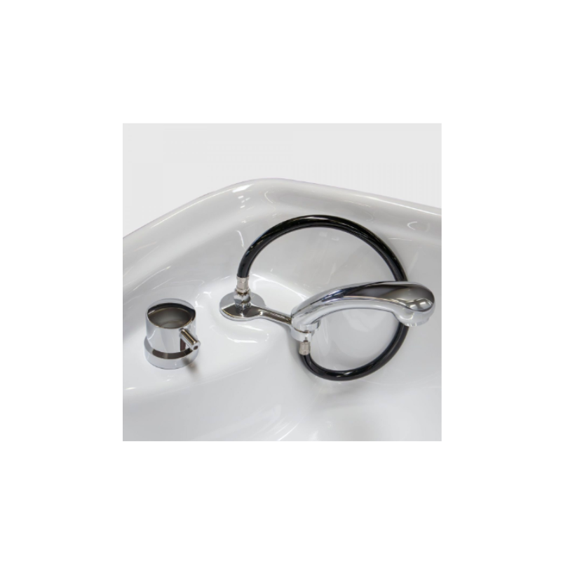 INFINITY CLOUD RELAX Bac shampoing - Mitigeur Minimal Compact - Douchette Noir Flexible - Malys Equipements