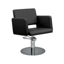 LEA Fauteuil coiffure - Base Ronde Chromée - Malys Equipements