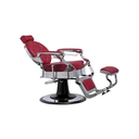 ARCHIE ROUGE SILVER Fauteuil Barbier - Edition Limitée - Allongée - Malys Equipements