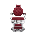 ARCHIE ROUGE SILVER Fauteuil Barbier Edition Limitee - Vue de Face - Malys Equipements