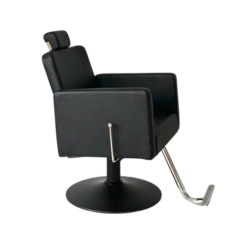 TAKY Fauteuil Barbier - Vue de Profil - Mobilier Barbier - Meuble Barbier - Barbershop - Malys Equipements