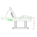 Table_de_massage-et-SPA-chauffante-base-claire-_EMOTION - Position pliée dimensions - mobilier esthétique - meuble esthétique