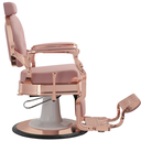 ARCHIE ROSE ROSE Fauteuil Barbier - vue de coté - mobilier barbier - meuble barbier - malys Equipements