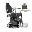 BERNMANN LIFT Fauteuil Barbier haut de gamme - avec revêtement avec boutons - Mobilier barbier - mobilier barbershop - malys equipements