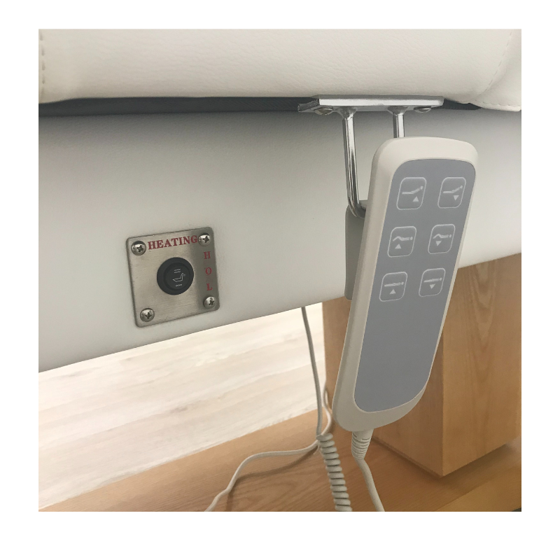 SUPREME Table de Massage et de Soins Électrique Chauffante - Télécommande et Système de Chaufage 2 Intensité - Malys Equipements