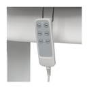 SUPREME Table de Massage et de Soins Électrique Chauffante - Télécommande intégrée - base blanche - revêtement blanc - Malys Equipements