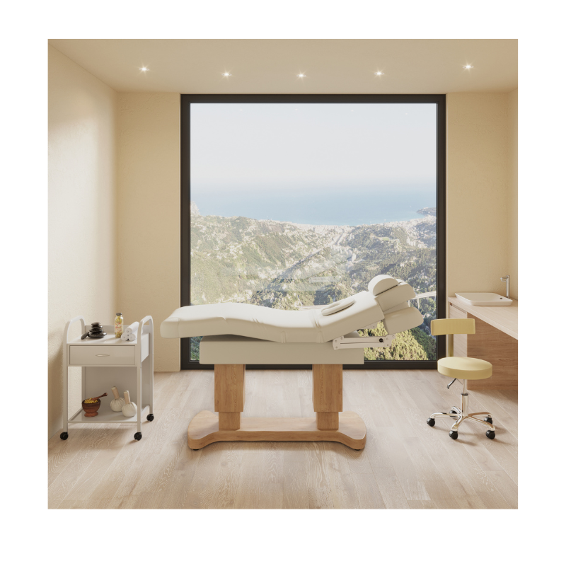 SUPREME Table de Massage et de Soins Électrique Chauffante - Ambiance Centre de Beaute - mobilier esthétique - meuble esthétique - Malys Equipements