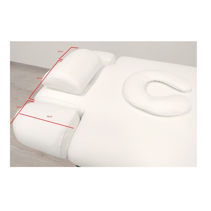 SUPREME Table de Massage et de Soins Électrique Chauffante - dimensions accoudoirs - dossier - mobilier esthetique - meuble esthétique - malys equipements