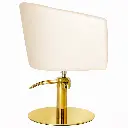 AUREA CHIC GOLD CR FAUTEUIL DE COIFFURE CREME VUE DE PROFIL-Malys Equipements