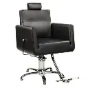 RAY Fauteuil Barbier et de Maquillage - noir vue de face - Malys Equipements
