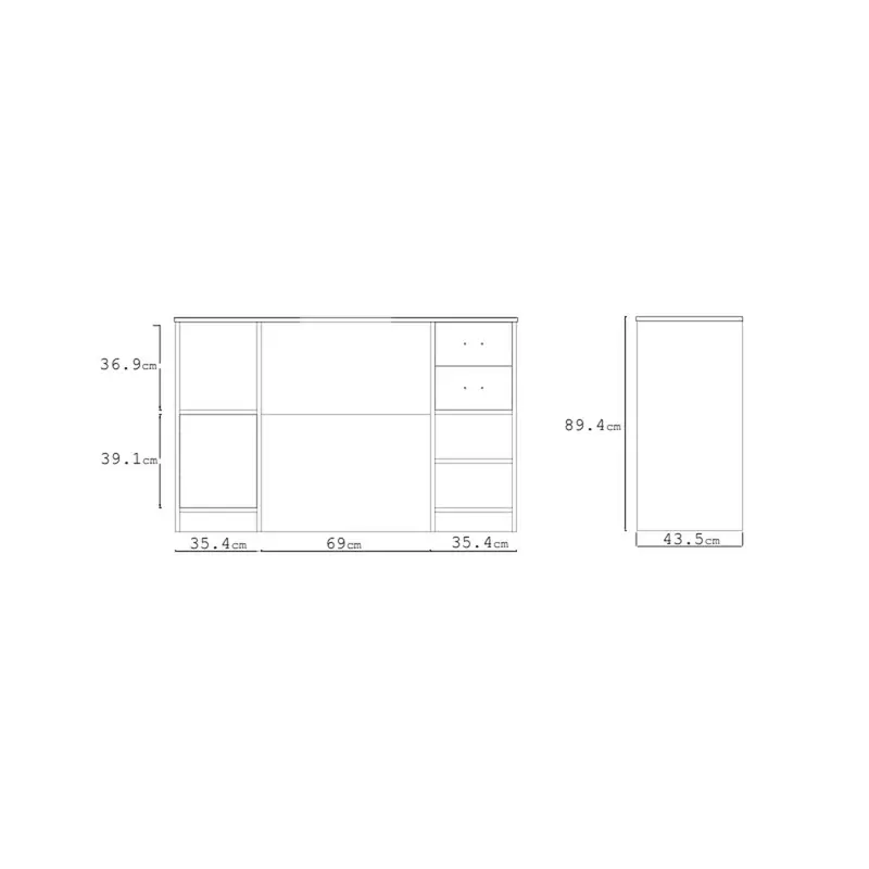 OKE 6 B Coiffeuse - Bois foncé.webp