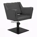 ANOUK BE Gris Foncé 08  Fauteuil coiffure Base Carrée Noire.webp