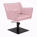 ANOUK BE Rose Pale 15 Fauteuil coiffure Base Carrée Noire.webp