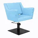 ANOUK BE Bleu Ciel 13 Fauteuil coiffure Base Carrée Noire.webp