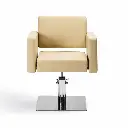 LERA Fauteuil coiffure crème vue Face.webp