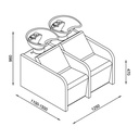 JIN 2 MASSAGE Bac shampoing Plan - Malys Equipements
