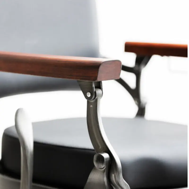 FLEK BLACK Fauteuil Barbier accoudoirs I Malys Equipements