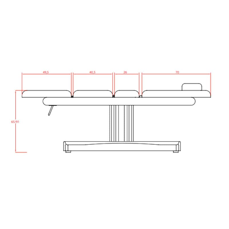 Table_de_massage_électrique_ULNA_schéma_mesure_Malys_Equipements