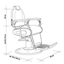 Fauteuil Barbier Vintage MILWAUKEE - schéma