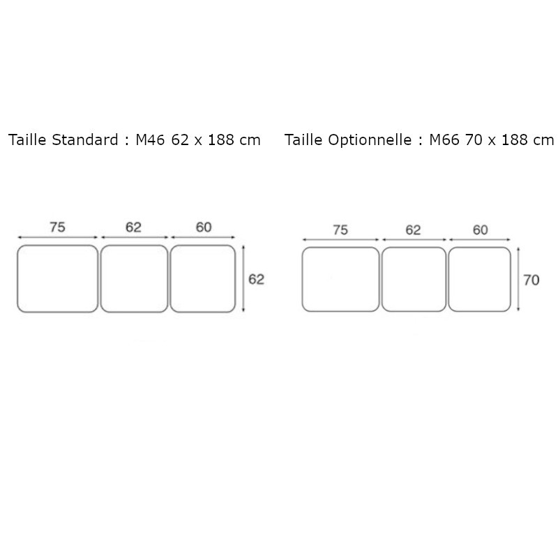 C3512 Table électrique 3 plans Ecopostural - dimensions 1 - Malys Equipements