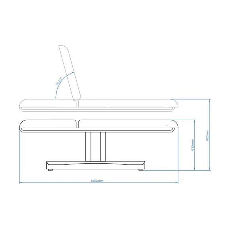 HERN Table de Massage et Soins Électrique dimensions