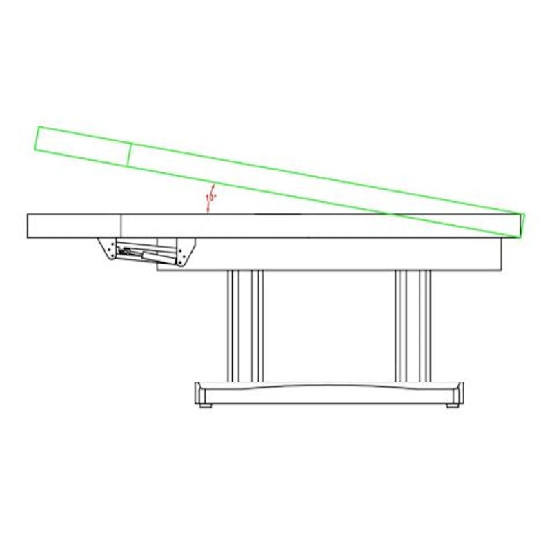 TENSOR Table de Massage et SPA trendelenburg diensions