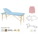 C3214 Table pliante 2 plans en bois Ecopostural