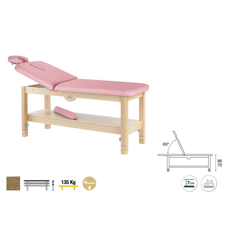 C3260 Table fixe 2 plans en bois Ecopostural