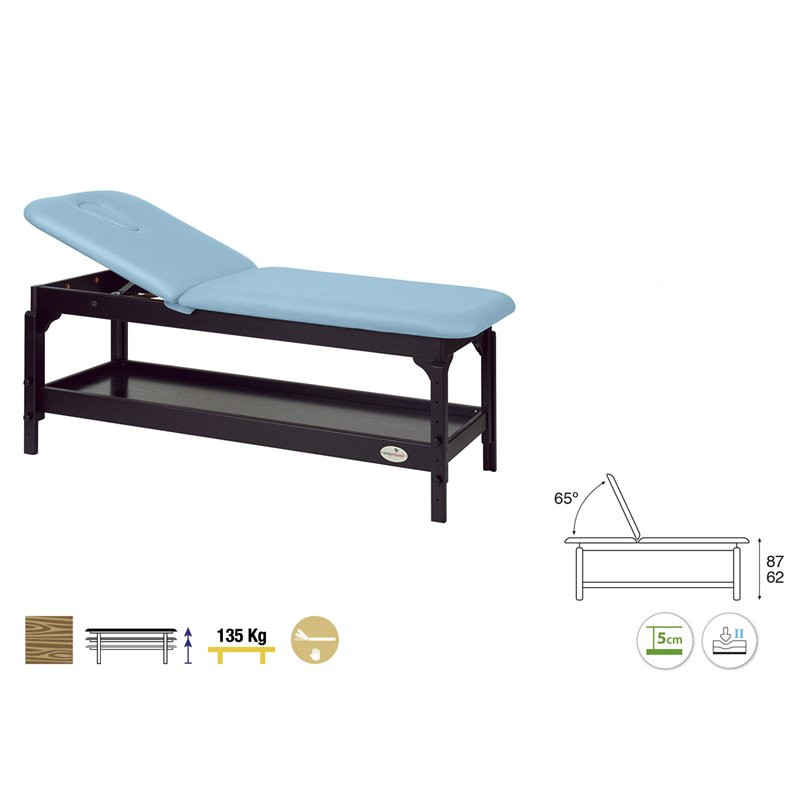 C3230W Table fixe 2 plans en bois Ecopostural