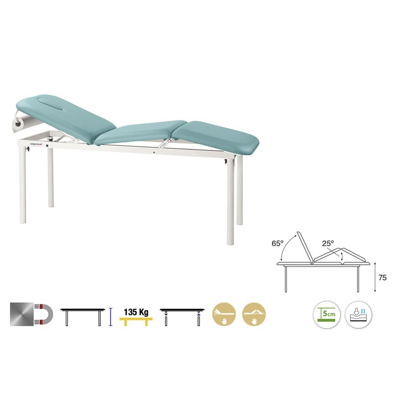 C4519 Table fixe 3 plans Ecopostural