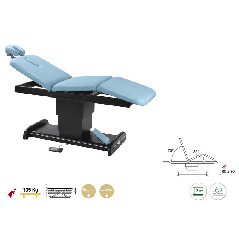 C6103W Table électrique 3 plans Ecopostural + 1 tabouret OFFERT