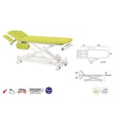 C7544 Table de massage électrique 2 plans Ecopostural + 1 tabouret OFFERT